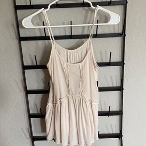 Cream colored tank top